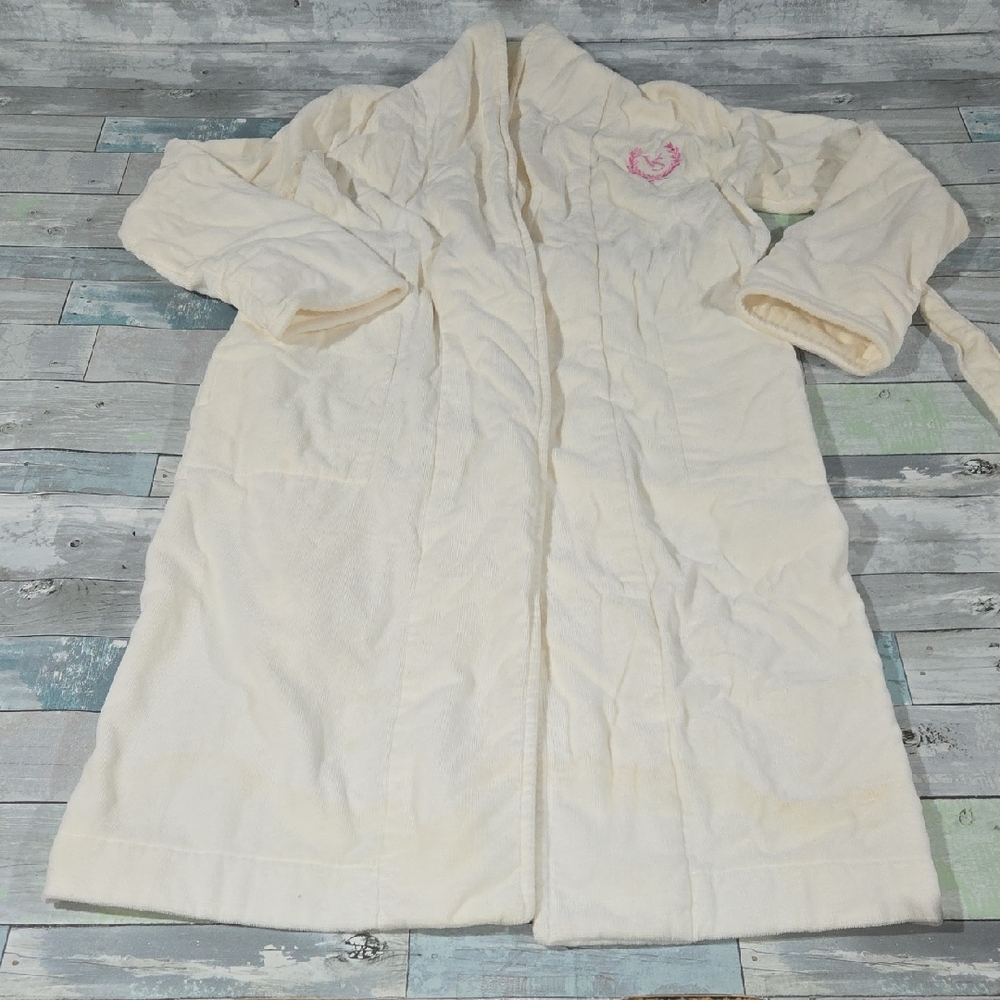 Pink Label Victoria's Secret Y2k 2005 Long Bath Robe Sz X-Small/Small